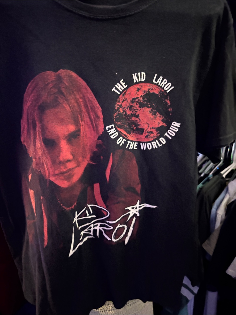 End of the World Tour Kids Black Graphic Tee